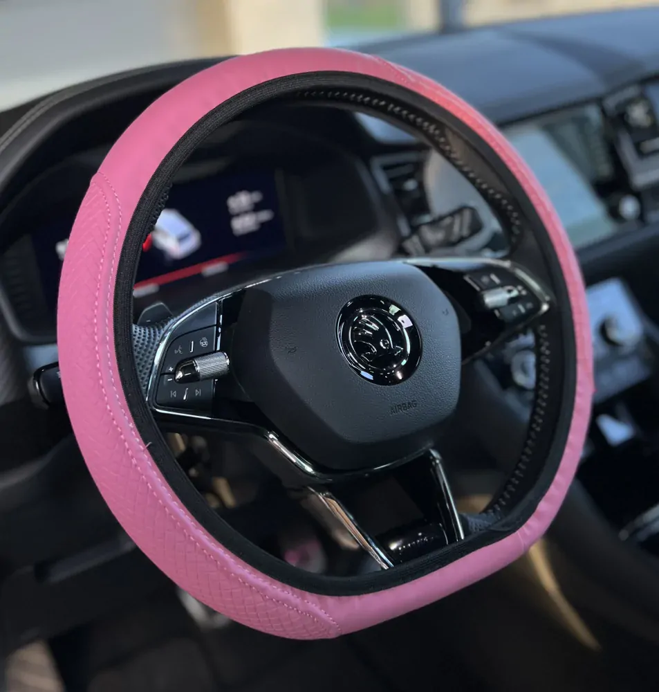 Koženkový potah na volant Pink