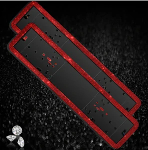 Podložka pod SPZ Crystal Red