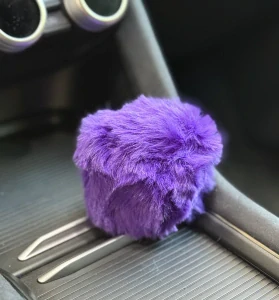 Huňatý obal na řadící páku Purple
