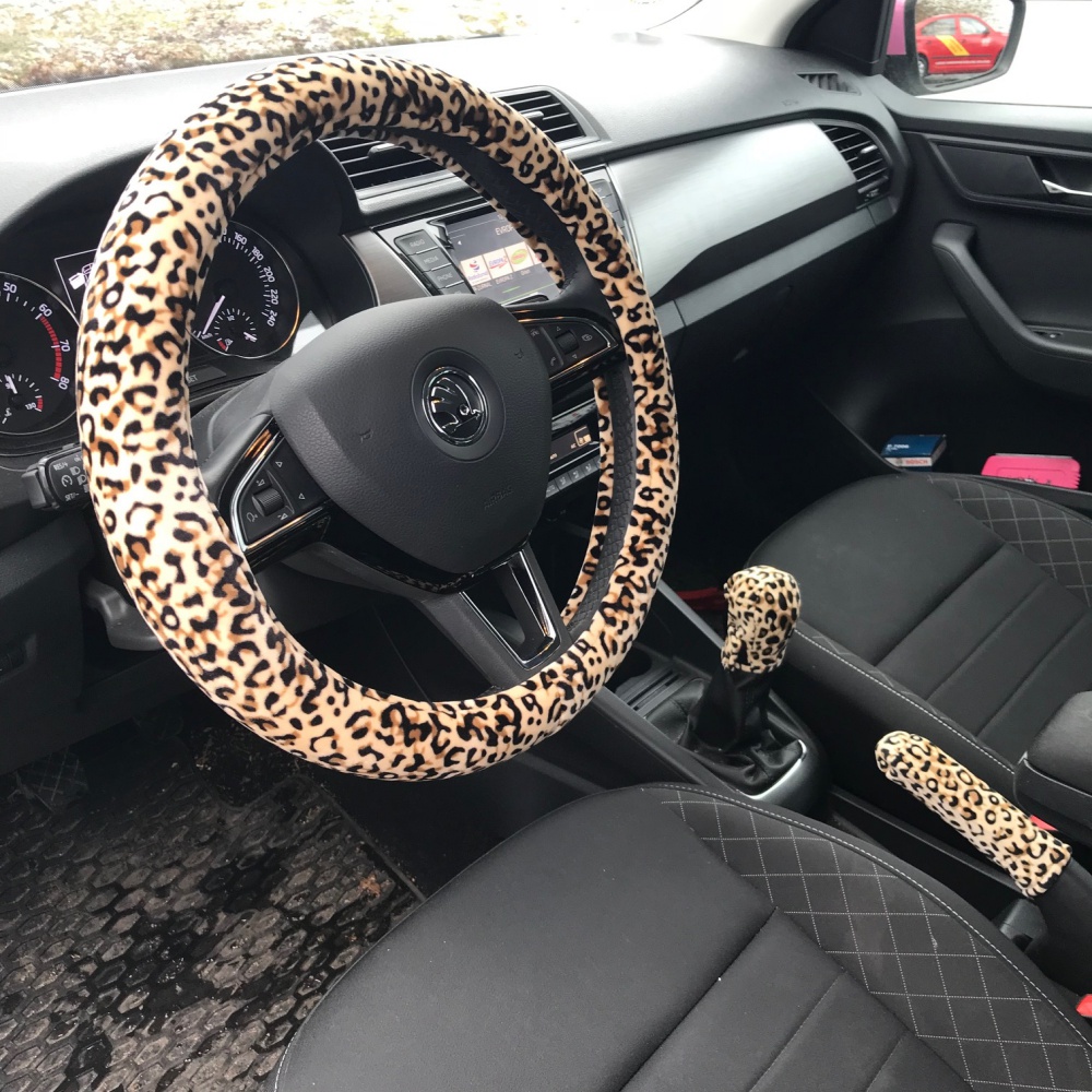 Obal na řadící páku Leopard Gold