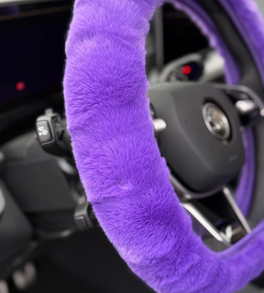 Huňatý potah na volant Purple