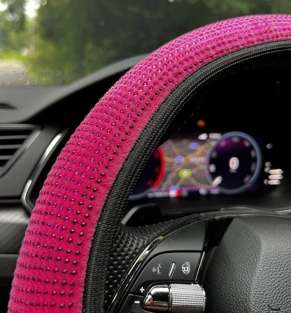 Potah volantu CrystalS Pink