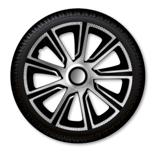 Poklice na kola Veron Carbon Silver Black