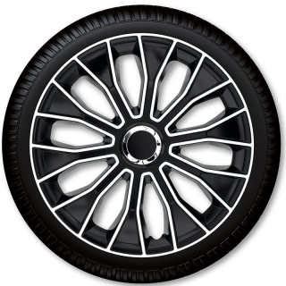 Poklice na kola Voltec Pro White Black