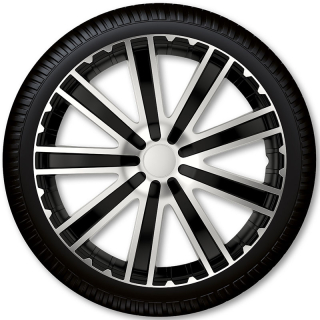 Poklice na kola Toro Silver Black